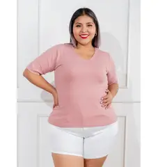 GENERICO - Polo básico mujer matilde cuello V