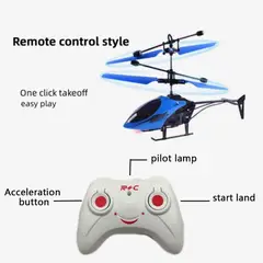GENERICO - Mini Dron Helicóptero Control Remoto RC Navidad Niño Genieka