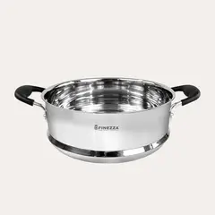 FINEZZA - Vaporera de Acero Inoxidable de 24 cm