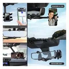 GENERICO - Apoyo para Smartphones en Negro Y+Ligas de Regalo