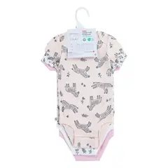 HUGGIES - Ropa de Bebé Pack de 3 Bodies Niña Zebra Rosada 0-3