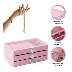 GENERICO - Estuche Practico y Bonito en Rosado Y+Post-it Adhesivos