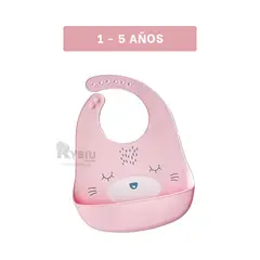 GENERICO - Mandil Resistente para Bebe en Rosado Y+Envoltorio de Regalo