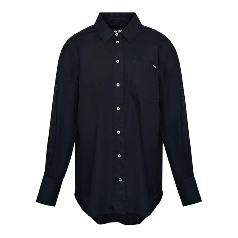 Vestido tipo camisa Dkny Jeans E31M1RDM - Negro
