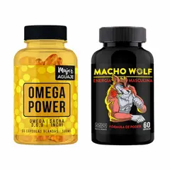 MUJER AGUAJE - Omega Power 60 Cápsulas + Macho Wolf 60 Cápsulas Maca Works