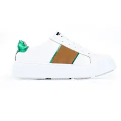 NONOS - Zapatillas Mujer Urbanas N10 Blanco con Verde