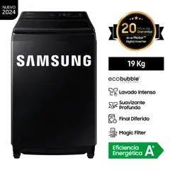 SAMSUNG - Lavadora EcoBubble 19KG Negra WA19CG6441BVPE Negro