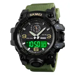 SKMEI - Reloj 1586 Verde Correa Silicona