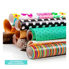 GENERICO - Caja Multiusos con Asas en 47x28x20 Gris Y+Papel de Regalo