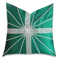 GENERICO - Funda de Cojín Navideña Verde Pino 45x45 cm