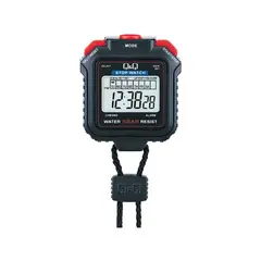 Q&Q - Cronómetro HS43 Fechador Alarma Rango Hasta 24 HRS NEGRO