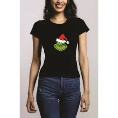 GENERICO - Polo Mujer Grinch - Nathalie Love It - Negro