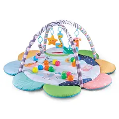 PEQUEÑAS TRAVESURAS - Happy Space Gimnasio Flor para Bebé 2 en 1