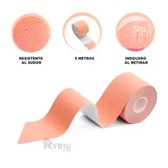 RYBIU IMPORT - Pegatina Compacta en Color Nude Y+Banderitas Adhesivas