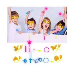 GENERICO - Cotillón Año Nuevo para 2 NIÑAS y 2 Niños, incluye 24 pzas