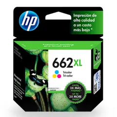 HP - Cartucho de Tinta 662XL Tricolor CZ106AL Original