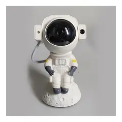 GENERICO - Lampara de proyeccion galaxia con parlante en diseño de astronauta