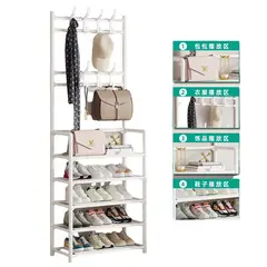 GENERICO - Zapatera con perchero organizador de 168cm de Alto