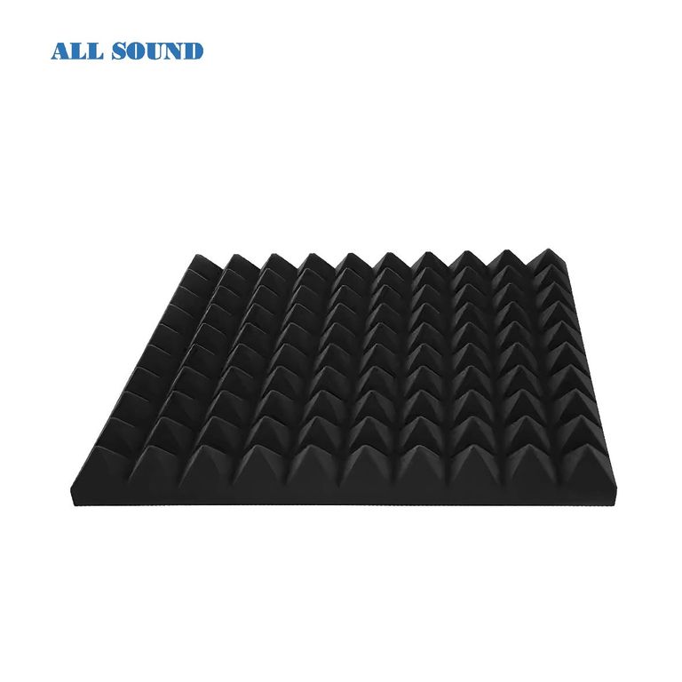 ESPUMA ACUSTICA 50x50x6cm CON AUTOADHESIVO MODELO PIRAMIDAL