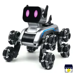 GENERICO - PERRO ROBOT DE JUGUETE CON DOBLE CONTROL LUCES LED Y SONIDOS