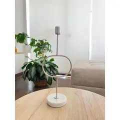 MAP DESIGN HOME - Portavela Pedestal Marmol 14x32 cm