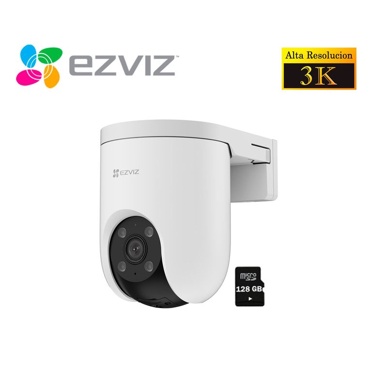 Cámara Seguridad Wifi H8C PRO 3K 5MP Gira 360 Smart Micro SD 128GB