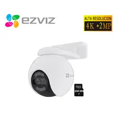 EZVIZ - Cámara Seguridad H80X Dual 4K + 2MP Doble Lente Inteligente Wifi Exterior Sd 256GB