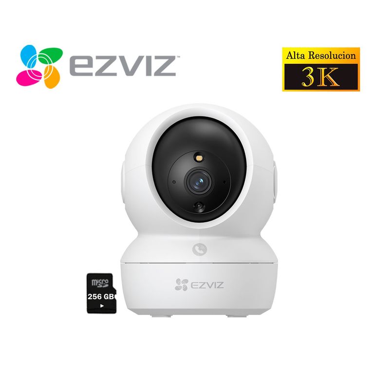 Cámara Wifi Inalámbrica H6C PRO 3K 5Mp Gira 360 Micro SD 256Gb