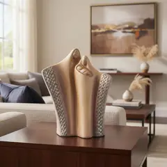 MAP DESIGN HOME - Sagrada Familia Cerámica Adorno Decoración Amaderado 26 Cm