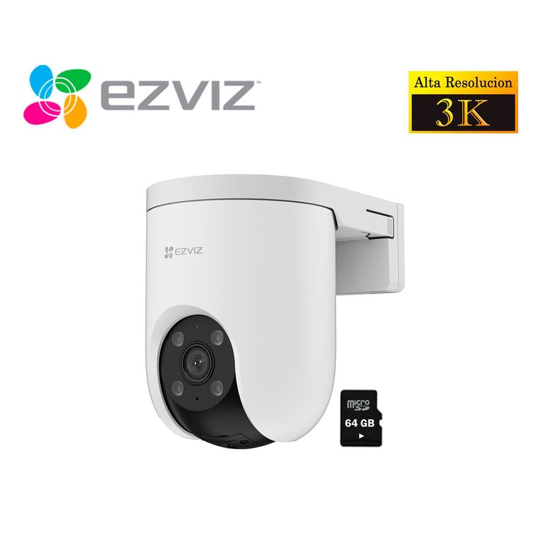 Cámara Seguridad Wifi H8C PRO 3K 5MP Gira 360 Smart Micro SD 64GB