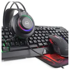 HALION - Combo Gamer 4 en 1 HA-875C Luces rainbow