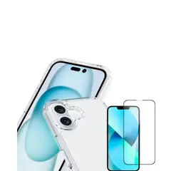 APPLE - Case Space Transparente + Vidrio Templado para el iPhone 16