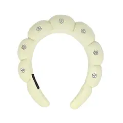 REVEL - Vinchas Diademas Corona acolchado - Beige