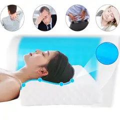 GENERICO - Almohada Viscoelástica Ortopédica Memory Foam Espuma Sueño Genieka.