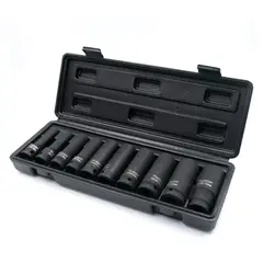 GLADIATOR - JUEGO DE TUBOS DE 10 PIEZAS DE 1/2" DE ALTO IMPACTO TAMAÑO LARGO