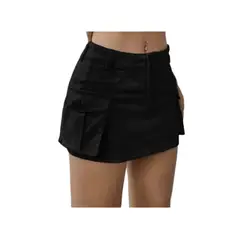 GENERICO - Falda Cargo Jean strech Dama