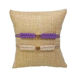 LUCYANA JOYAS Y ACCESORIOS - Juego de Pulsera de Hilo con Corazón para Mujer Pareja - Joyas Lucyana