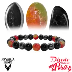 JOYERIA FENIX - Pulsera Triple Protección Turmalina - Joyería Fenix