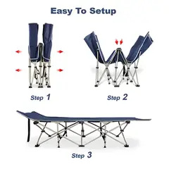 GENERICO - Cama de Camping Plegable Pórtatil Multiuso Ajustable