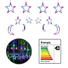 SEISA - Luces Navidad LED Navideñas Figuras Estrella Luna
