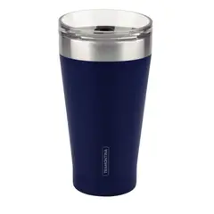 TRAMONTINA - Vaso Térmico de Acero con tapa 500 ml Azul Exata -