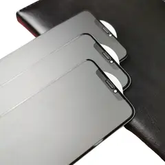 GENERICO - Mica de Cerámica Anti espia para iPhone 16 Pro - Pack 3 unds