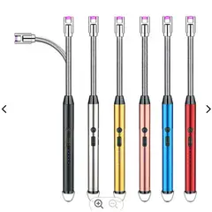 GENERICO - Encendedor Eléctrico USB Recargable para Cocina Carbon Rosa