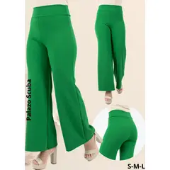 GENERICO - PANTALÓN PALAZO DE DAMA SCUBA LICRADO