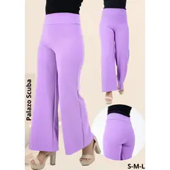 GENERICO - PANTALÓN PALAZO DE DAMA SCUBA LICRADO