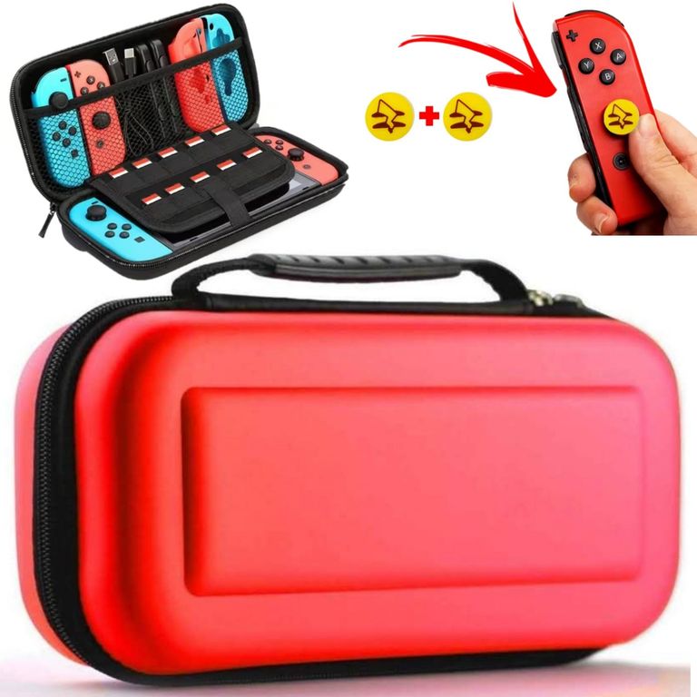 Estuche Protector case Para Nintendo Switch Oled - ROJO