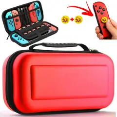 GENERICO - Estuche Protector case Para Nintendo Switch Oled - ROJO