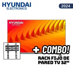 HYUNDAI - TELEVISOR 32 SMART TV WEBOS HUB HD LED - HYLED3256WIM + RACK FIJO