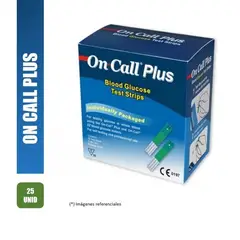 GENERICO - Tiras Reactivas On CALL PLUS x 25 unidades