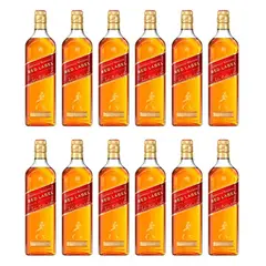 JOHNNIE WALKER - Whisky Red Label 1L - 12 UND